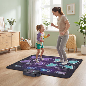 4 Modes Electronic Kids Dance Mat with 8 Levels 8 Songs and 3 LED Speeds