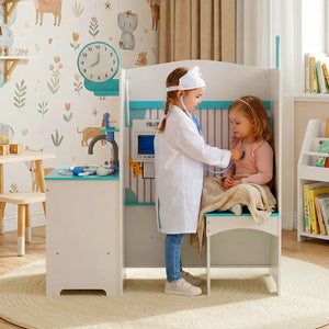 Kids Doctor Play Set with Adjustable Height Bar