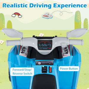 6V Kids Electric ATV Quad Car with Detachable Trailer - Rechargeable