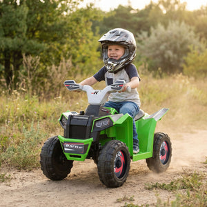 6V Kids Electric ATV Quad Car with Detachable Trailer - Rechargeable