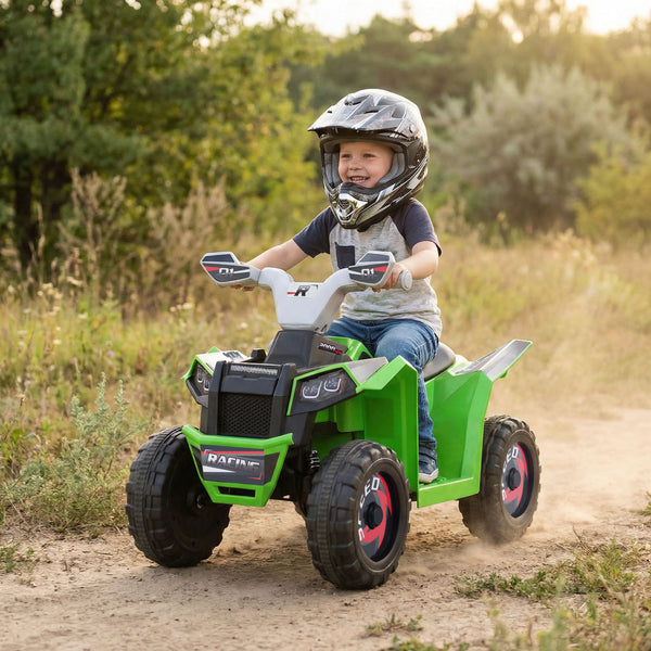 6V Kids Electric ATV Quad Car with Detachable Trailer - Rechargeable
