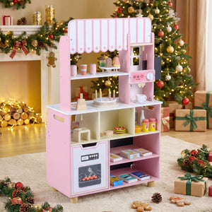 Kids Ice Cream Shop with 27 Accessories and Ice Cream Machine for Ages 3+