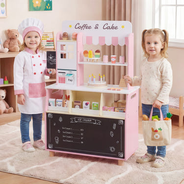 Kids Ice Cream Shop with 27 Accessories and Ice Cream Machine for Ages 3+