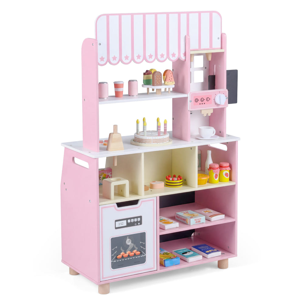 Kids Ice Cream Shop with 27 Accessories and Ice Cream Machine for Ages 3+