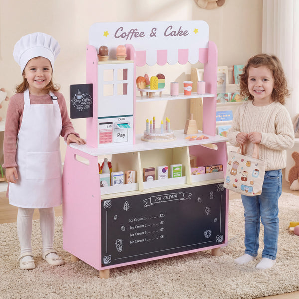 Kids Ice Cream Shop with 27 Accessories and Ice Cream Machine for Ages 3+