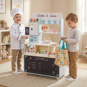 Kids Ice Cream Shop with 27 Accessories and Ice Cream Machine for Ages 3+