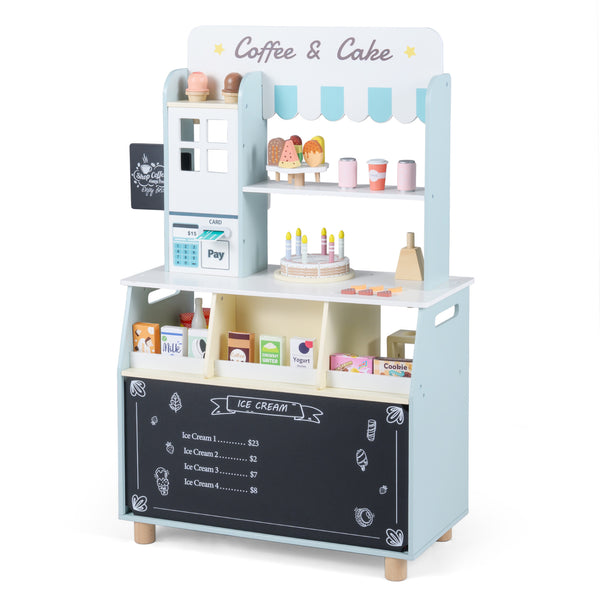 Kids Ice Cream Shop with 27 Accessories and Ice Cream Machine for Ages 3+