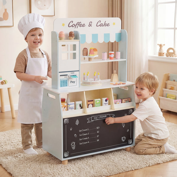 Kids Ice Cream Shop with 27 Accessories and Ice Cream Machine for Ages 3+