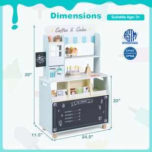Kids Ice Cream Shop with 27 Accessories and Ice Cream Machine for Ages 3+