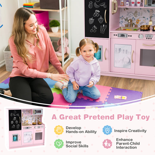 Toddler Pretend Play Kitchen for Boys and Girls 3-6 Years Old