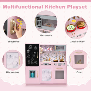 Toddler Pretend Play Kitchen for Boys and Girls 3-6 Years Old