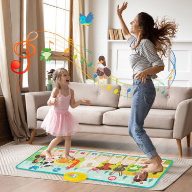 Kids Musical Mat Indoor Outdoor Animal Farm Piano - Weather-Resistant