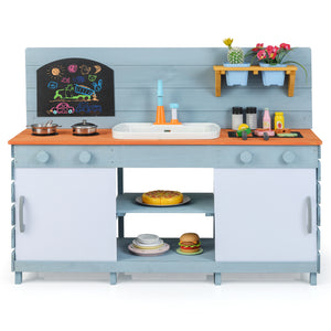 Kids Play Kitchen Set with Stoves for Boys Girls Aged 3-8