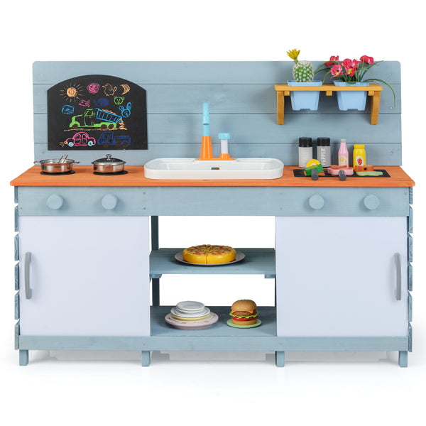 Kids Play Kitchen Set with Stoves for Boys Girls Aged 3-8