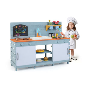 Kids Play Kitchen Set with Stoves for Boys Girls Aged 3-8