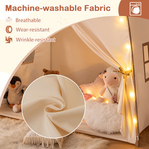 Kids Play Tent Bed Tent with String Lights Extra Large Playhouse Tent