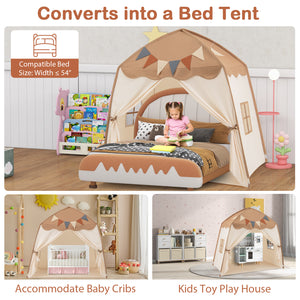 Kids Play Tent Bed Tent with String Lights Extra Large Playhouse Tent