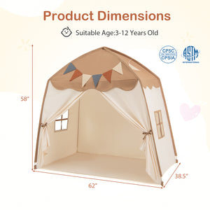 Kids Play Tent Bed Tent with String Lights Extra Large Playhouse Tent