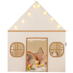 Kids Play Tent Large Playhouse with Door Curtain and Windows Star Lights