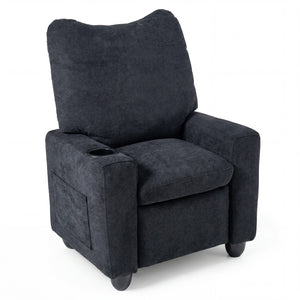 Kids Recliner Toddler Single Sofa with Adjustable Footrest and Cup Holder