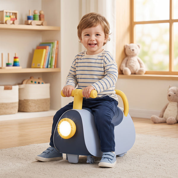 Kids Ride On Push Car with Headlight Music & Under Seat Storage for 18-36 Months