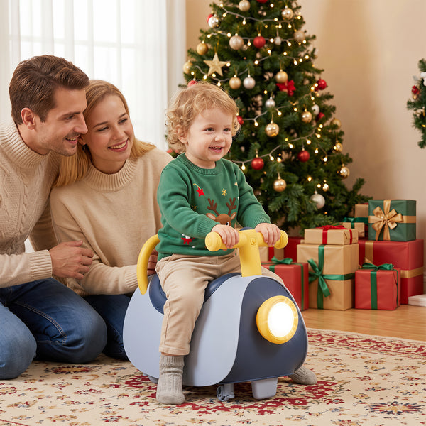 Kids Ride On Push Car with Headlight Music & Under Seat Storage for 18-36 Months