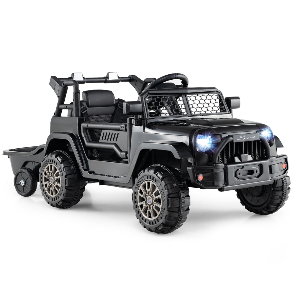 12V Kids Ride On UTV Car with Detachable Trailer - Fun outdoor toy for adventurous toddlers.