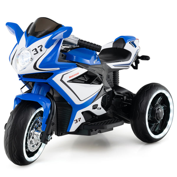 Kids Ride on Motorcycle 6V Battery Powered Mini Electric Motorbike with LED Lights