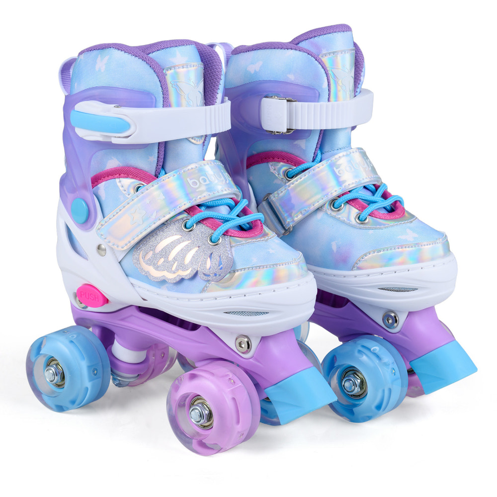 Kids Roller Skates for Toddlers Ages 5-7 with 4 Light-up Wheels