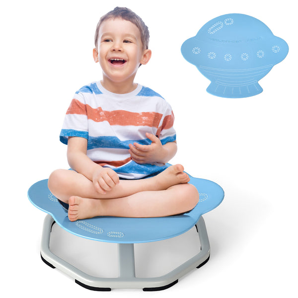 Kids Sensory Swivel Chair Elephant 360Â° Spinning Chair with Non-Slip Metal Base