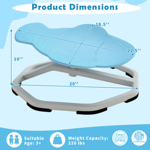 Kids Sensory Swivel Chair Elephant 360Â° Spinning Chair with Non-Slip Metal Base