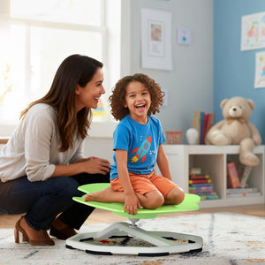 Kids Sensory Swivel Chair Elephant 360Â° Spinning Chair with Non-Slip Metal Base