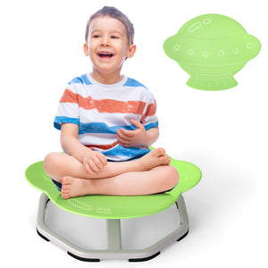 Kids Sensory Swivel Chair Elephant 360Â° Spinning Chair with Non-Slip Metal Base