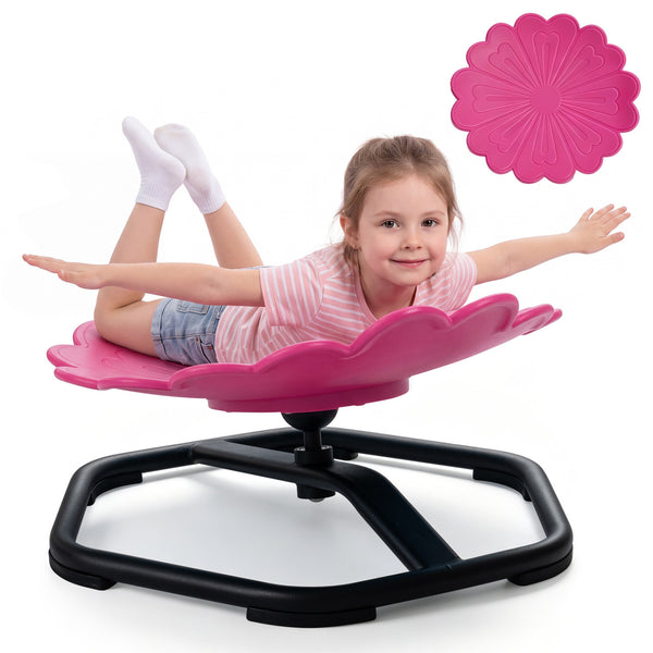 Kids Sensory Swivel Chair with Sunflower Shape 360Â° Spinning Chair for Toddlers