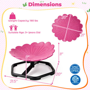 Kids Sensory Swivel Chair with Sunflower Shape 360Â° Spinning Chair for Toddlers