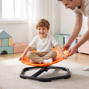 Kids Sensory Swivel Chair with Sunflower Shape 360Â° Spinning Chair for Toddlers