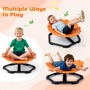 Kids Sensory Swivel Chair with Sunflower Shape 360Â° Spinning Chair for Toddlers