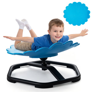 Kids Sensory Swivel Chair with Sunflower Shape 360Â° Spinning Chair for Toddlers