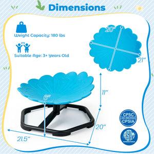 Kids Sensory Swivel Chair with Sunflower Shape 360Â° Spinning Chair for Toddlers