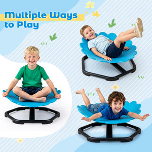 Kids Sensory Swivel Chair with Sunflower Shape 360Â° Spinning Chair for Toddlers