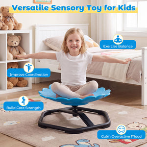 Kids Sensory Swivel Chair with Sunflower Shape 360Â° Spinning Chair for Toddlers