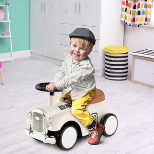 Kids Sit to Stand Vehicle with Working Steering Wheel and Under Seat Storage