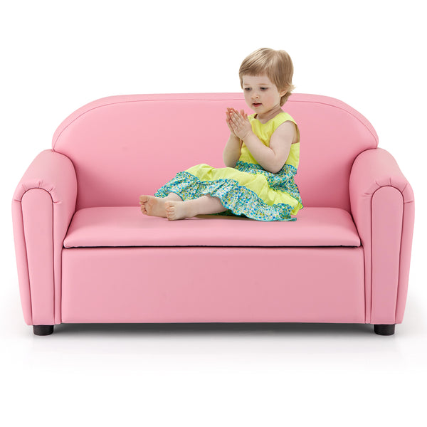 Kids sofa armrest chair with storage, perfect for cozy bedding and sleep spaces, shown at a 15-degree angle.