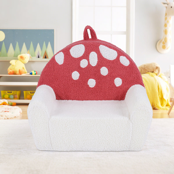 Kids Sofa Toddler Foam Couch with Soft Fleece Fabric Cover