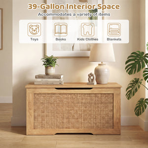 Kids Storage Bench 40 Inch Toy Box with Flip Top and Handles