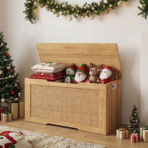 Kids Storage Bench 40 Inch Toy Box with Flip Top and Handles