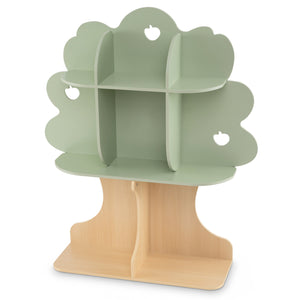 Kids Tree Bookshelf 45" Tall Freestanding Bookcase with Open Shelves-Green