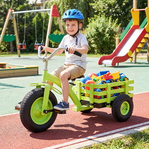 Kids Tricycle with 15 Inch Inflatable Rubber Tires