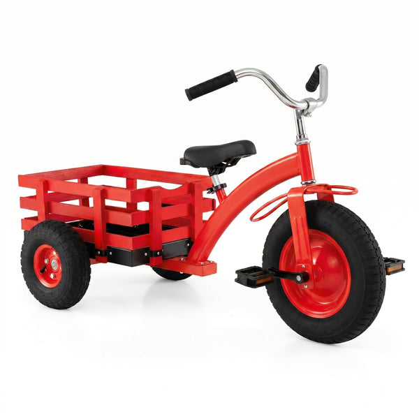 Kids Tricycle with 15 Inch Inflatable Rubber Tires