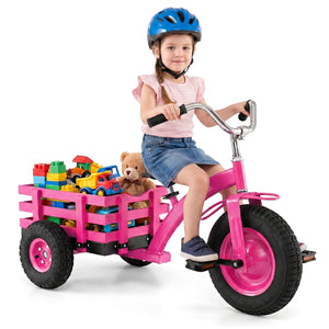 Kids Tricycle with 15 Inch Inflatable Rubber Tires